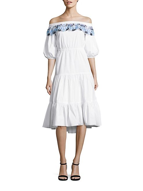 Peter Pilotto - Pallas Embroidered Cotton Dress