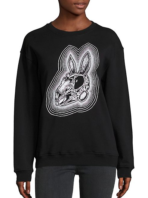 McQ Alexander McQueen - Classic Rabbit Skull Sweatshirt