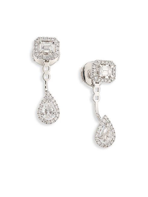 Messika - My Twin Toi & Moi Small Diamond & 18K White Gold Stud & Ear Jacket Set