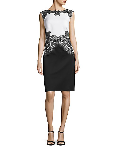 Tadashi Shoji - Two Tone Neoprene Dress