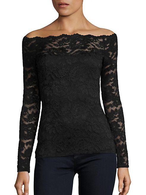 L'AGENCE - Heidi Off-the-Shoulder Lace Top