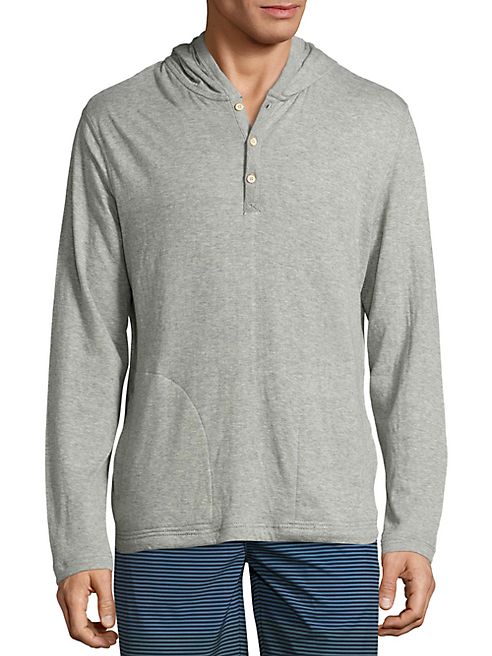 Surfside Supply Co. - Heathered Henley Hoodie