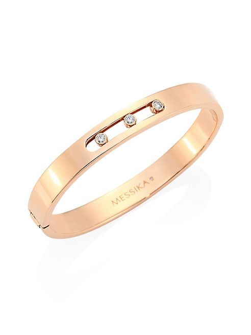 Messika - Move Joaillerie Medium Diamond & 18K Rose Gold Bangle