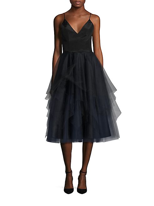 NHA KHANH - Dama Tiered Tulle Midi Dress