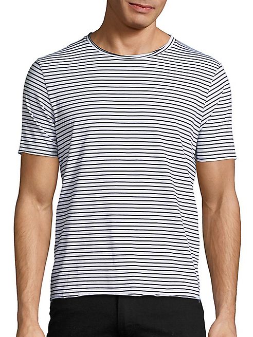 Ovadia & Sons - Raw Edge Stripe Tee