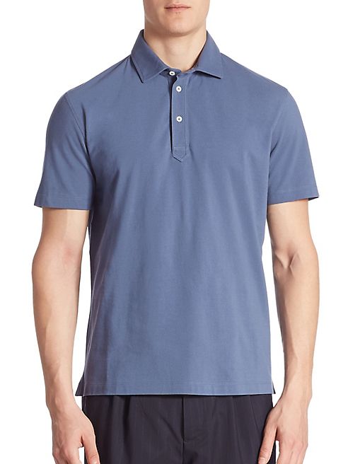 Brunello Cucinelli - Solid Cotton Polo