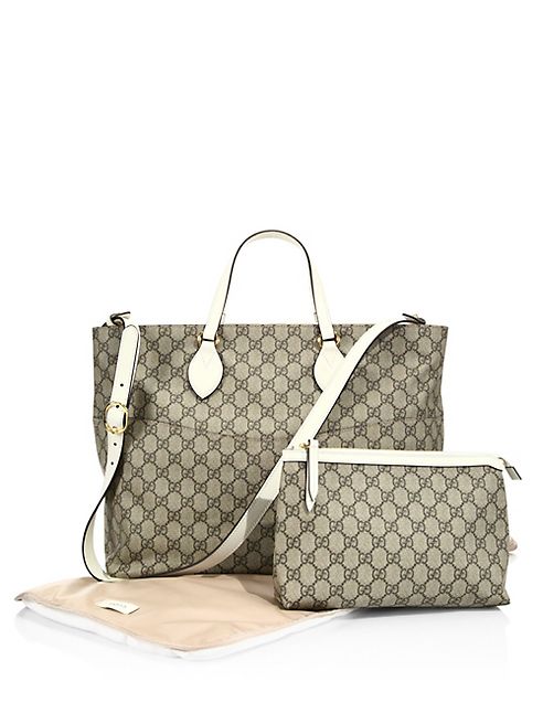 Gucci - Soft GG Supreme Diaper Bag