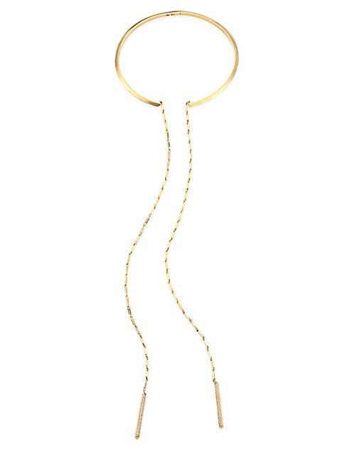 Eddie Borgo - Peaked Chain Drop Collar Necklace