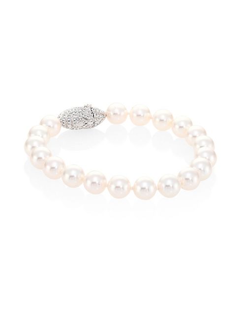 Adriana Orsini - Faux-Pearl Single Strand Bracelet