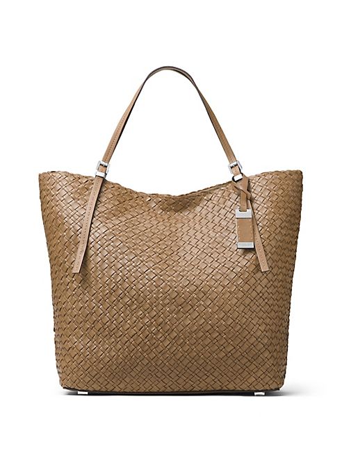 Michael Kors Collection - Hutton Woven Leather Tote