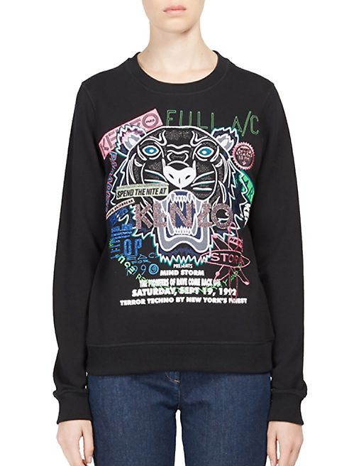 KENZO - Flyer X Tiger Cotton Sweatshirt