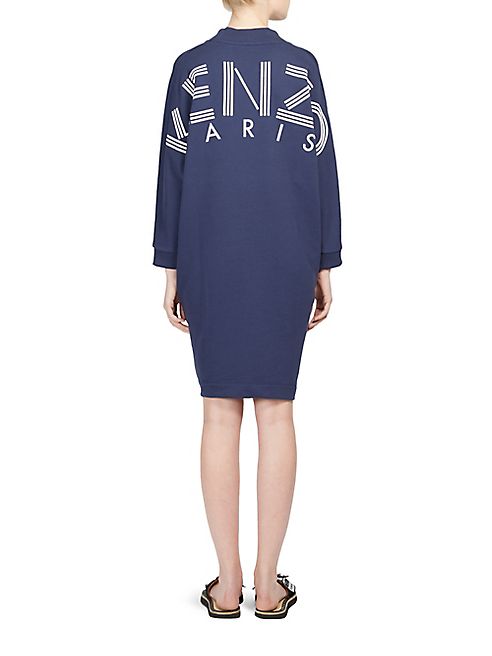 KENZO - Logo Cotton Tunic Dress