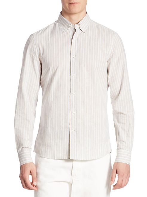 Brunello Cucinelli - Striped Cotton Shirt