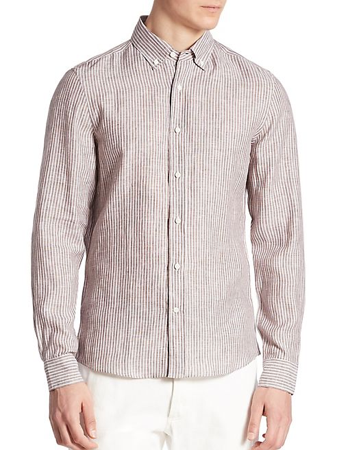 Brunello Cucinelli - Long Sleeve Cotton Shirt