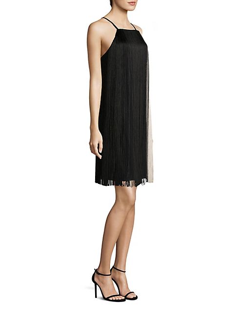 BOSS - Dafryna Fringe Trim Dress