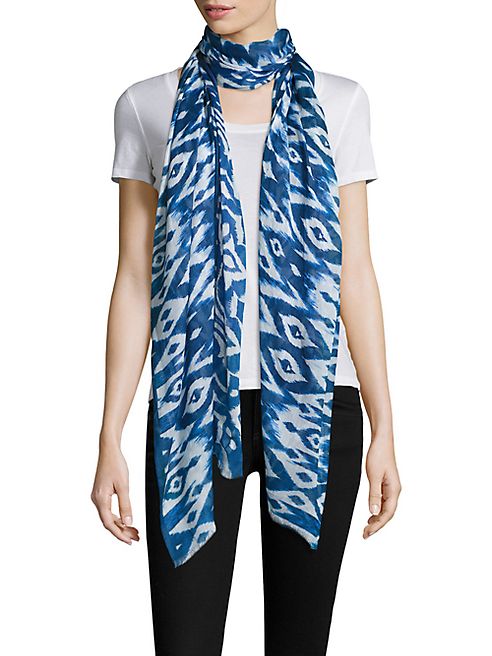 Bindya - Ikat Cashmere-Silk Scarf