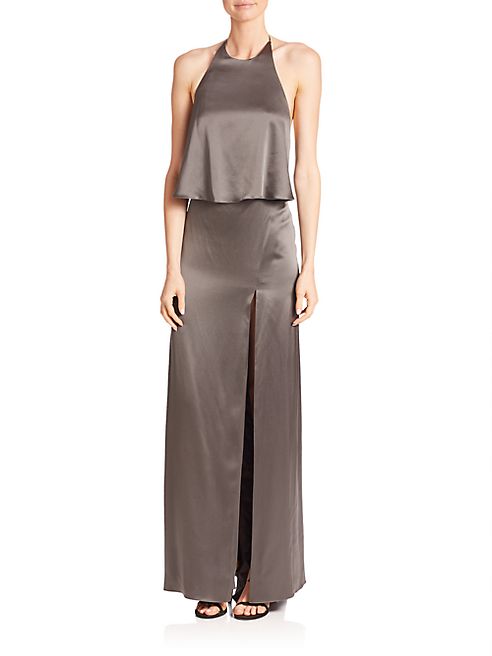 Halston Heritage - Halter Slip Gown