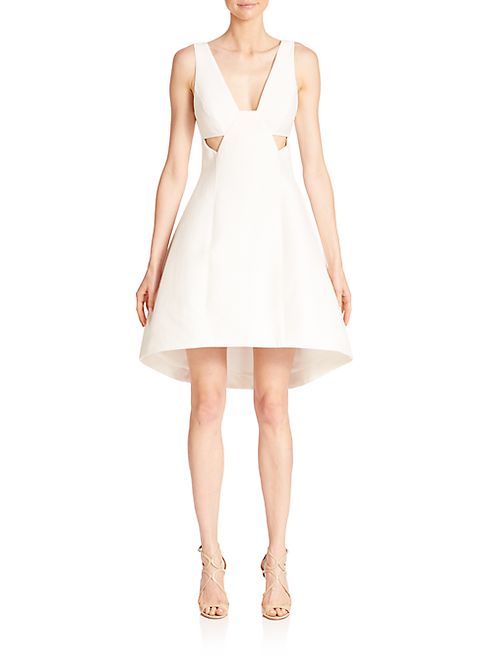 Halston Heritage - Sleeveless Silk Faille Dress