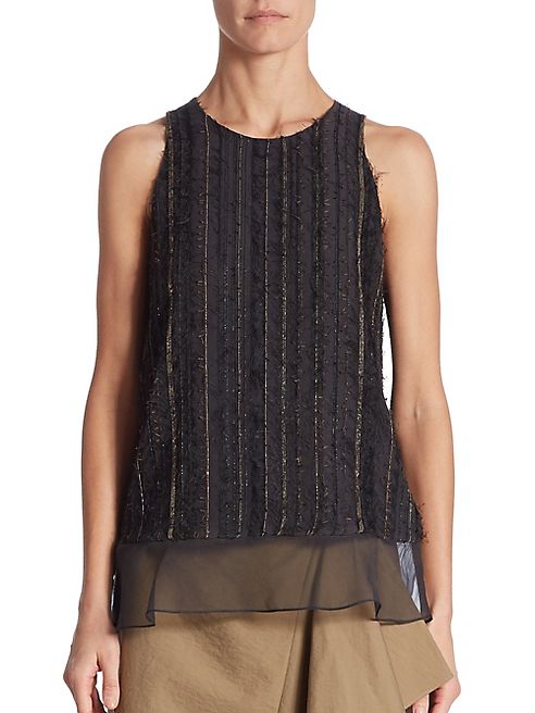 Brunello Cucinelli - Sleeveless Silk Top