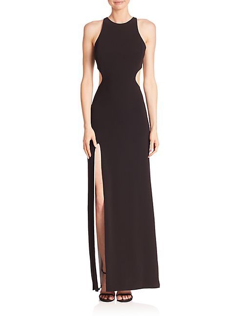 Halston Heritage - Sleeveless Back Cutout Gown