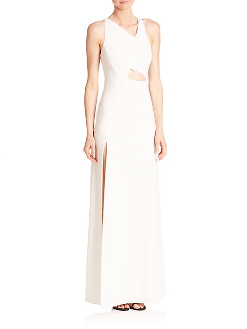 Halston Heritage - Crepe Cutout Gown