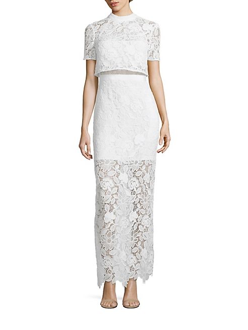 Self-Portrait - Marcela Popover Lace Gown