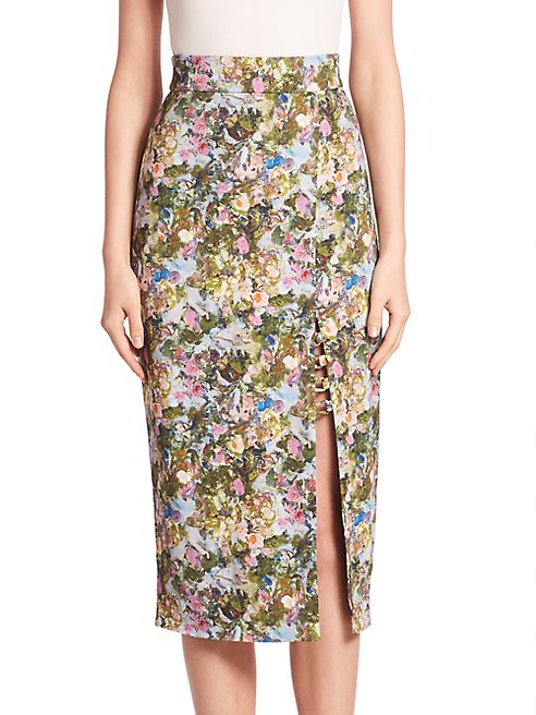 Cushnie et Ochs - Stretch Floral Skirt