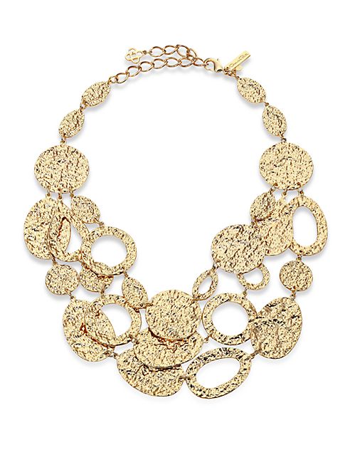 Oscar de la Renta - Hammered Disc Necklace