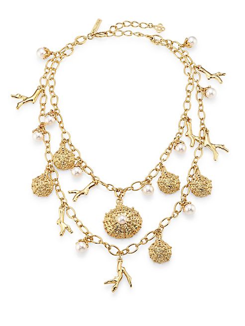 Oscar de la Renta - Urchin Faux Pearl Double-Strand Necklace