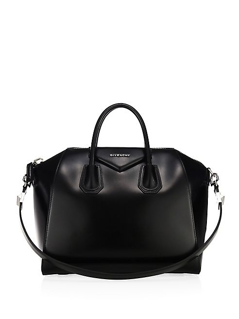 Givenchy - Antigona Medium Glazed Leather Satchel