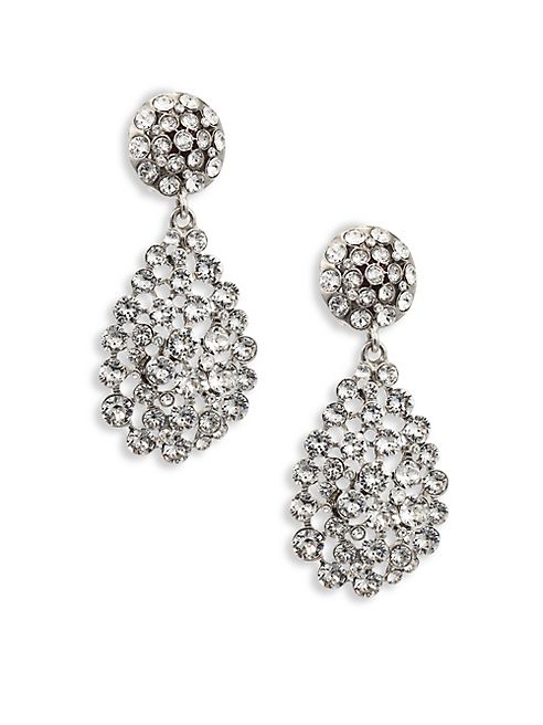 Oscar de la Renta - Classic Crystal Teardrop Clip-On Earrings