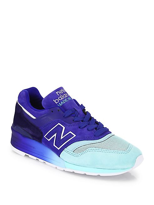 New Balance - Multitoned Suede & Mesh Sneakers