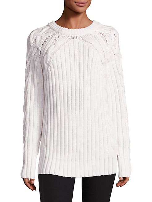 Rag & Bone - Kiera Merino Wool & Cotton Cable-Knit Sweater