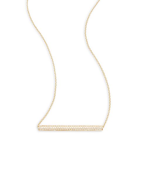 Melissa Kaye - Ellie Diamond & 18K Yellow Gold Reversible Necklace