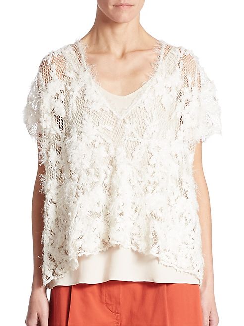 Brunello Cucinelli - Open Knit Blouse