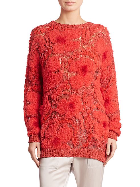 Brunello Cucinelli - Embroidered Intarsia Sweater