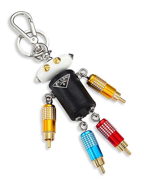 Prada - Trick Robot Saffiano Leather Keychain