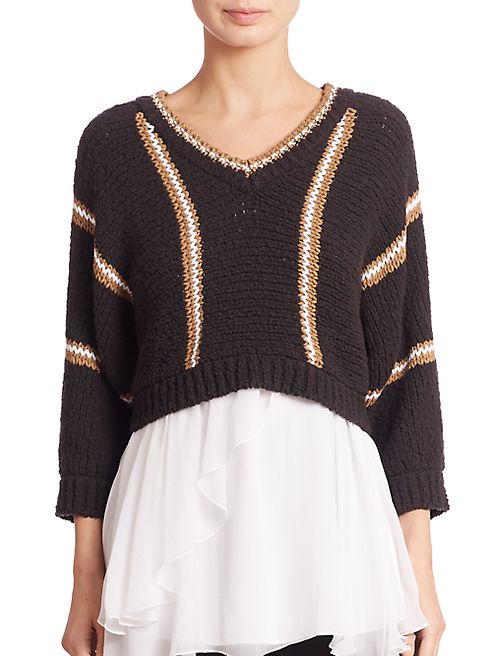 Brunello Cucinelli - Wool Cropped Sweater