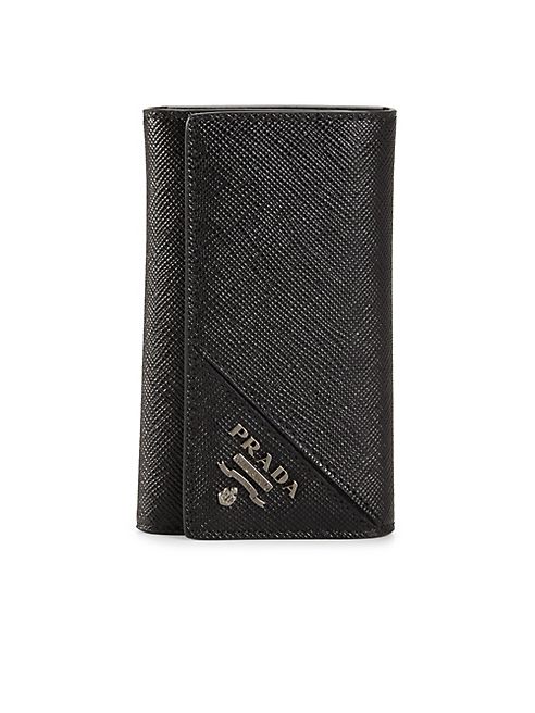 Prada - Saffiano Leather Keychain Wallet