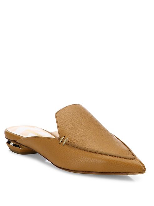 Nicholas Kirkwood - Beya Leather Flat Mules