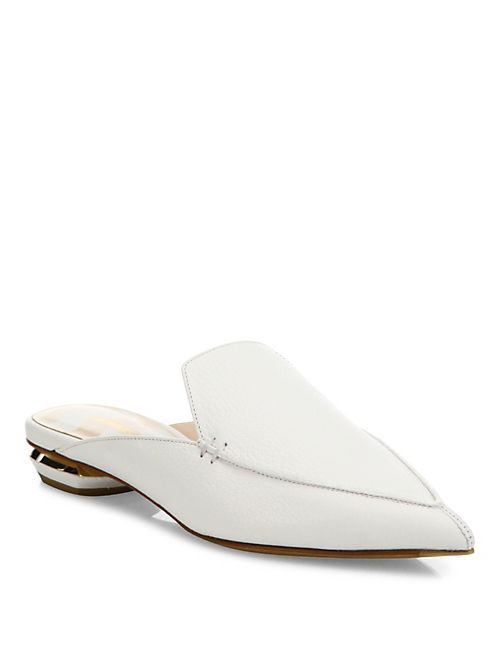 Nicholas Kirkwood - Beya Leather Flat Mules