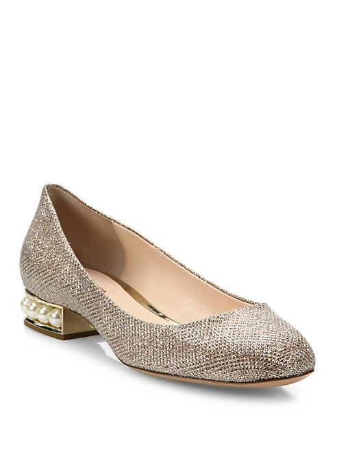 Nicholas Kirkwood - Casati Pearly Metallic Ballet Flats