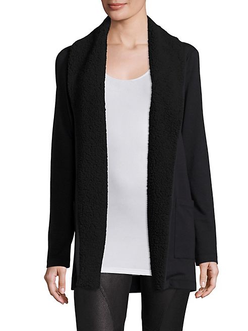 Splendid - Loopine Faux Fur-Trim Cardigan