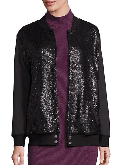 Splendid - Sequined Bomber Jacket