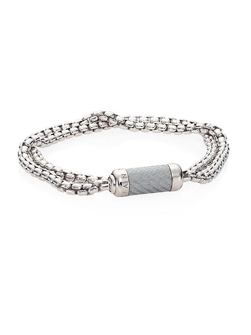 Tateossian - Monte Carlo Sterling Silver Double Wrap Bracelet