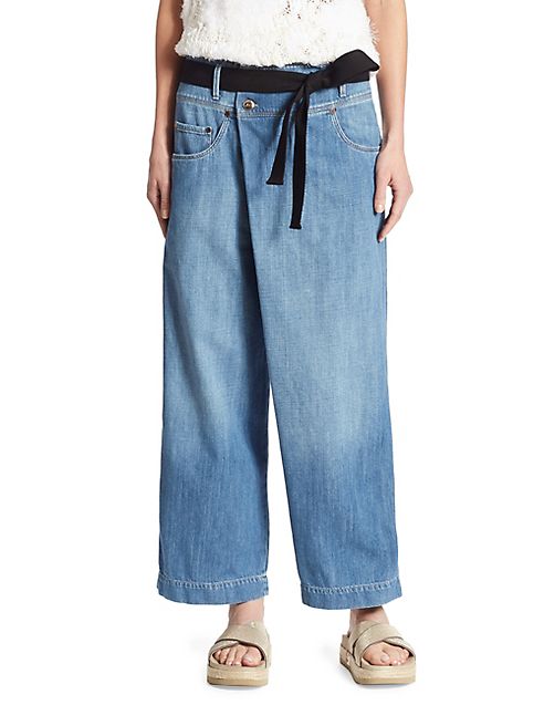 Brunello Cucinelli - Wide Leg Denim Pants