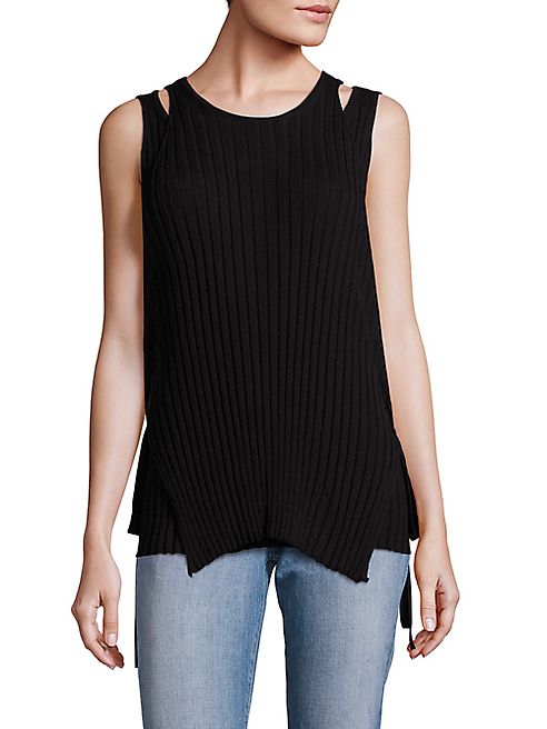 Helmut Lang - Merino Wool Side-Tie Tank