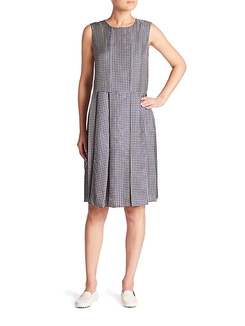 Max Mara - Dotto Silk Printed Dress