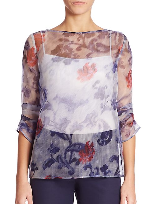 Armani Collezioni - Printed Silk Blouse