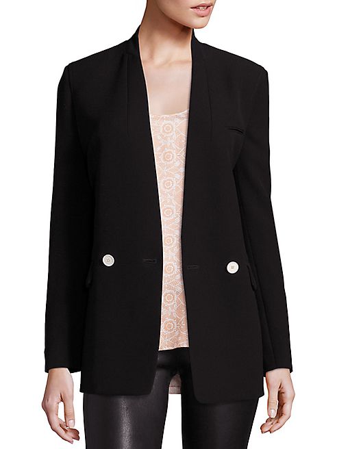 Helmut Lang - Collarless Solid Blazer